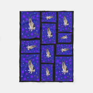 Schäferhund-Fleece-Decke Fleecedecke