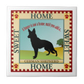 Schäferhund Fliese (Vorderseite)
