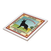 Schäferhund Fliese (Seite)