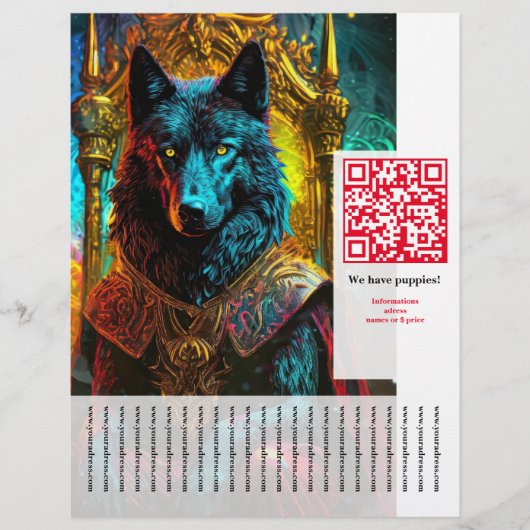Schäferhund Flyer (Vorne)