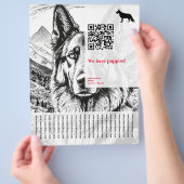 Schäferhund Flyer (Hand)