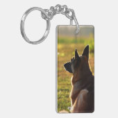 Schäferhund-Foto Schlüsselanhänger (Vorderseite links)