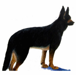 Schäferhund-Foto-Skulptur Freistehende Fotoskulptur