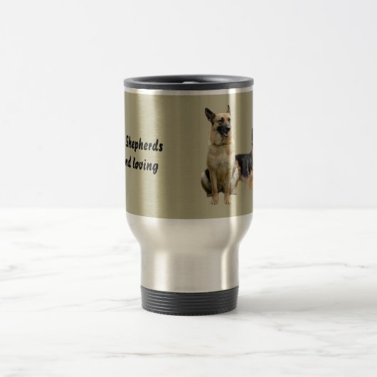 Schäferhund-Freund-Reise-Tasse Reisebecher (Mittel)
