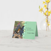 Schäferhund-Geburtstags-Gruß-Karte Karte (Gelbe Blume)