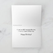 Schäferhund-Geburtstags-Karte Karte (Innenseite)