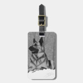 Schäferhund Gepäckanhänger (Vorderseite vertikal)