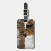 Schäferhund-Gepäckanhänger Gepäckanhänger (Vorderseite vertikal)