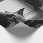Schäferhund-Geschenk-Packpapier Geschenkpapier (Ecke)