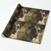 Schäferhund-Geschenk-Packpapier Geschenkpapier (Ungerollt)