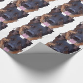 Schäferhund Geschenkpapier (Ecke)