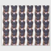 Schäferhund Geschenkpapier (Flach)