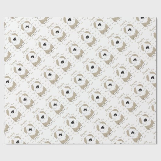 Schäferhund Geschenkpapier (Flach)