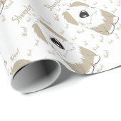 Schäferhund Geschenkpapier (Rolleneckpunkt)