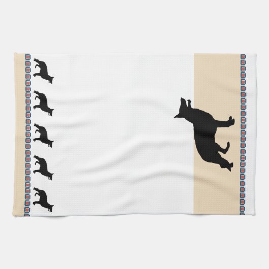 Schäferhund Geschirrtuch (Horizontal)