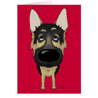 Schäferhund - große Nase und Hintern