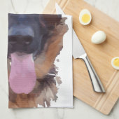 Schäferhund Handtuch (Viertel Falte)