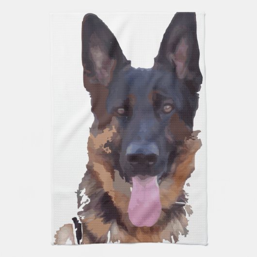 Schäferhund Handtuch (Vertikal)