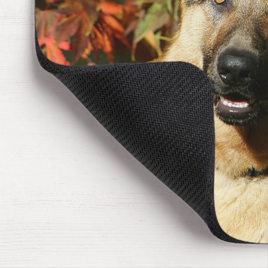 Schäferhund-Herbst-Blätter Mousepad (Ecke)