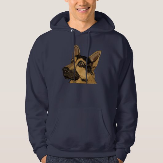 Schäferhund Hoodie (Vorderseite)