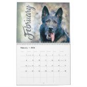 Schäferhund-Hund GSD 2018 - Aquarell Kalender (Feb 2026)