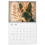 Schäferhund-Hund GSD 2018 - Aquarell Kalender (Mär 2027)