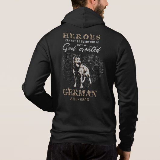 Schäferhund-Hund - GSD Hoodie (Rückseite)