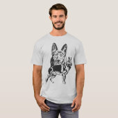 Schäferhund-Hund - GSD T-Shirt (Vorne ganz)