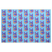 Schäferhund-Hund in den Farben Stoff (Fat Quarter (45,7 x 55,9 cm))