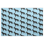 Schäferhund-Hund in der Silhouette Stoff (Fat Quarter (45,7 x 55,9 cm))