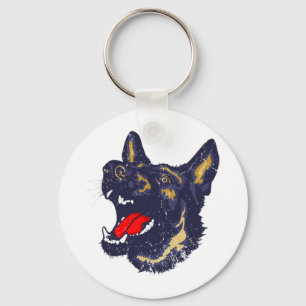 Schäferhund-Hund Schlüsselanhänger