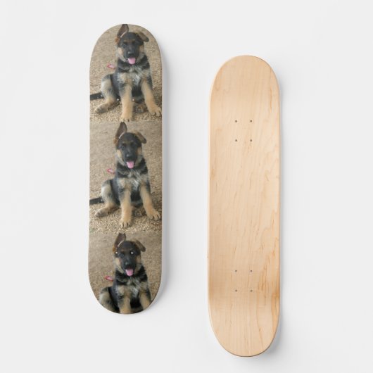Schäferhund-Hündchen-Skateboard Skateboard (Vorderseite)
