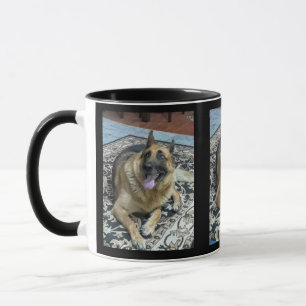 Schäferhund-Hundeausdruck-Kaffee-Tasse Tasse