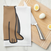 Schäferhund-HundeCartoon Geschirrtuch (Viertel Falte)