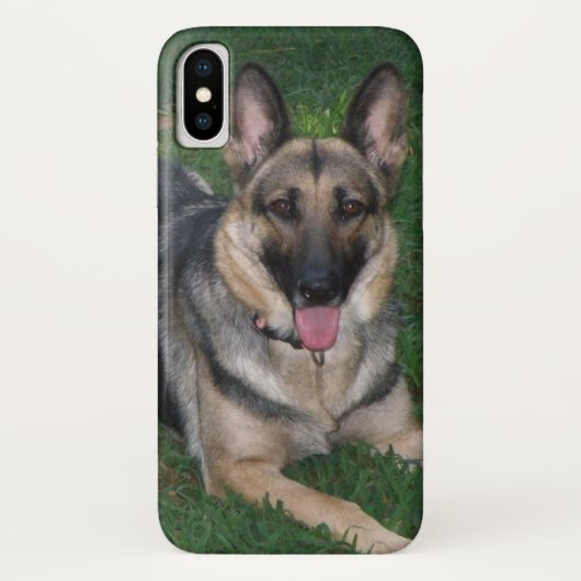Schäferhund-Hundefall Case-Mate iPhone Hülle (Rückseite)