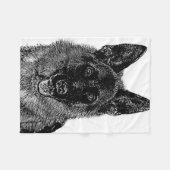 Schäferhund-HundeFleecedecke Fleecedecke (Vorderseite (Horizontal))