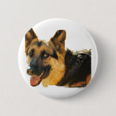 Schäferhund-HundeFoto-Button Button (Vorderseite)