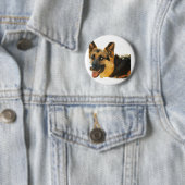 Schäferhund-HundeFoto-Button Button (Beispiel)