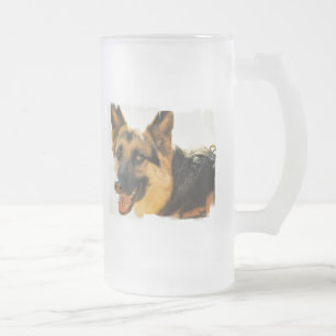 Schäferhund-HundeFoto-mattierte Tasse