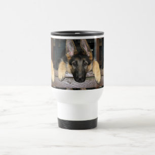 Schäferhund-Hundereise-Tasse Reisebecher