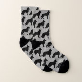 Schäferhund-HundeSilhouette-Muster Socken (Paar)