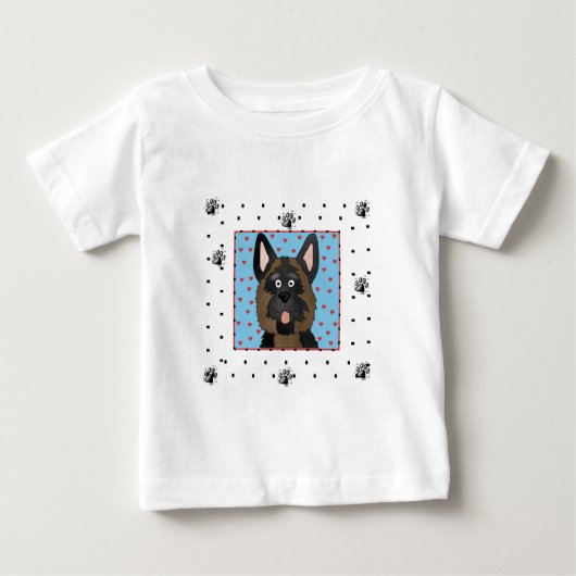 Schäferhund-Hundet-shirts und -geschenke Baby T-shirt (Vorderseite)