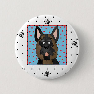Schäferhund-Hundet-shirts und -geschenke Button