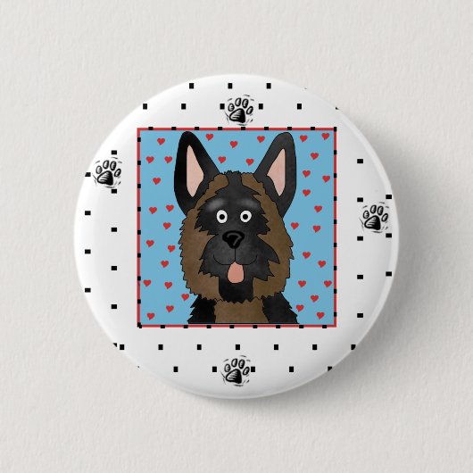 Schäferhund-Hundet-shirts und -geschenke Button (Vorderseite)