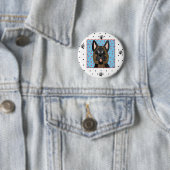 Schäferhund-Hundet-shirts und -geschenke Button (Beispiel)