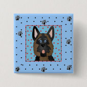 Schäferhund-Hundet-shirts und -geschenke Button (Vorderseite)