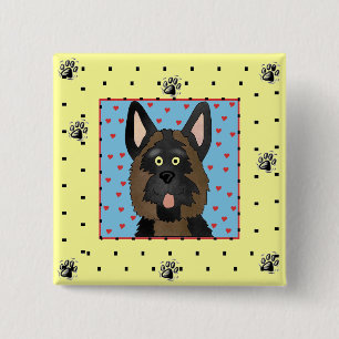 Schäferhund-Hundet-shirts und -geschenke Button