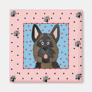Schäferhund-Hundet-shirts und -geschenke Magnet