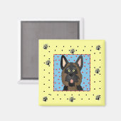 Schäferhund-Hundet-shirts und -geschenke Magnet (Vorderseite/Rückseite)
