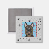 Schäferhund-Hundet-shirts und -geschenke Magnet (Vorderseite/Rückseite)